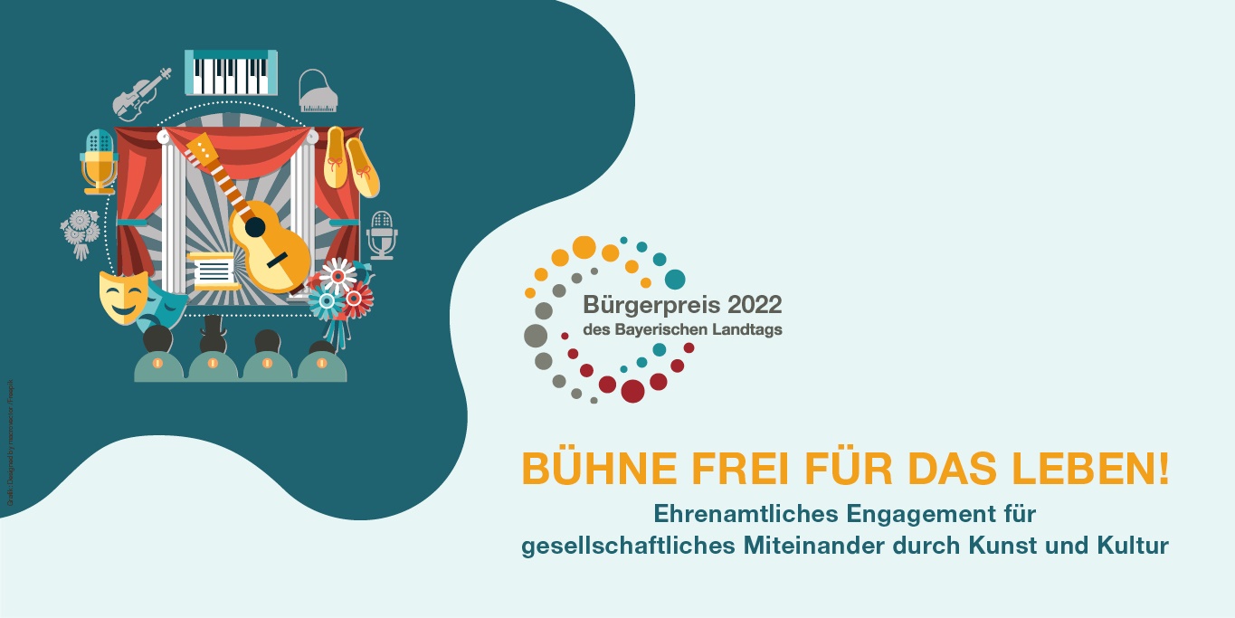 Logo des Bürgerpreis 2022 des Bayerischen Landtags